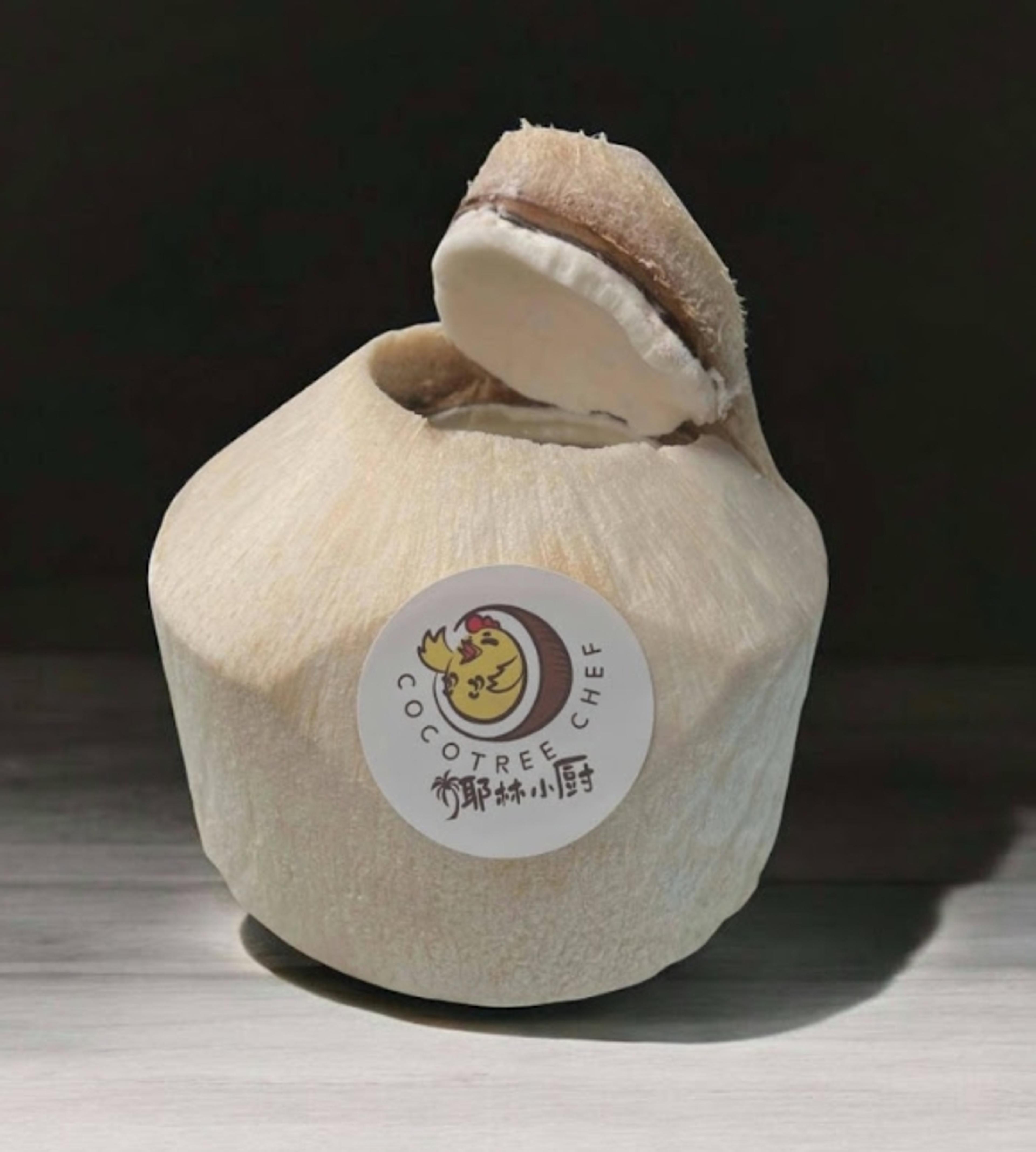 椰子果冻配椰肉Coconut Jelly With Coconut Meat